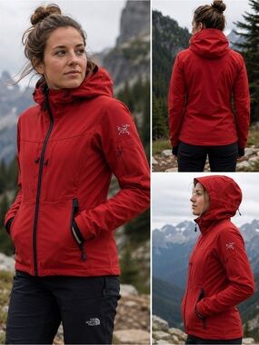 Vintage Arc’teryx Sigma SV Softshell Jacket Women’s XS Sangria Red Polartec